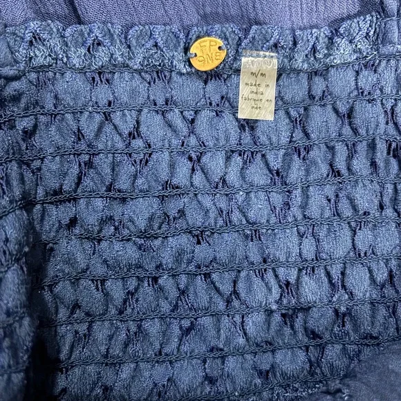 FP Chic Asymmetrical Blue Lace Dress - Picture 6 of 6